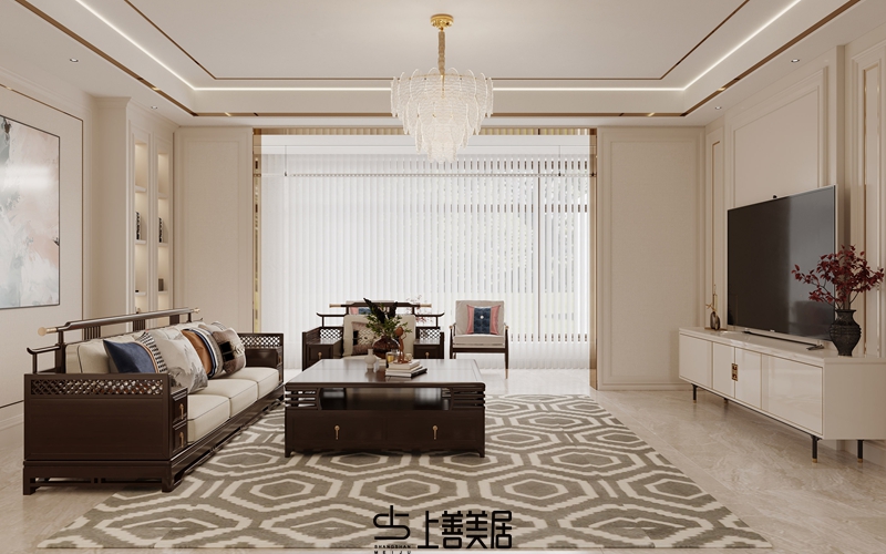 德賢華府160平簡(jiǎn)歐風(fēng)格裝修設(shè)計(jì)6