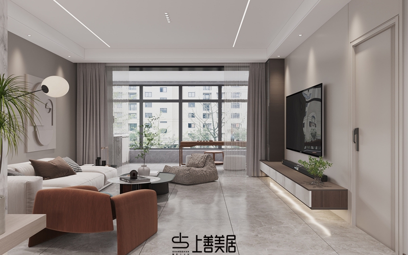 德賢華府160平簡歐風(fēng)格效果圖