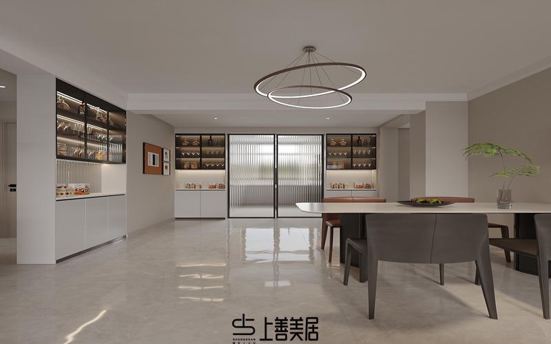 國仕山130平現(xiàn)代簡約效果圖