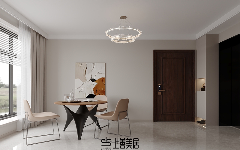 國仕山130平現(xiàn)代簡約效果圖