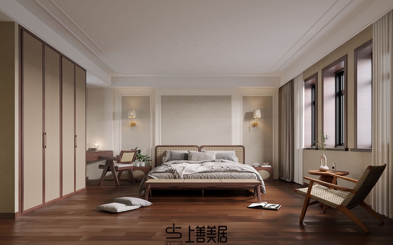 孔雀城350㎡田園風(fēng)別墅裝修設(shè)計