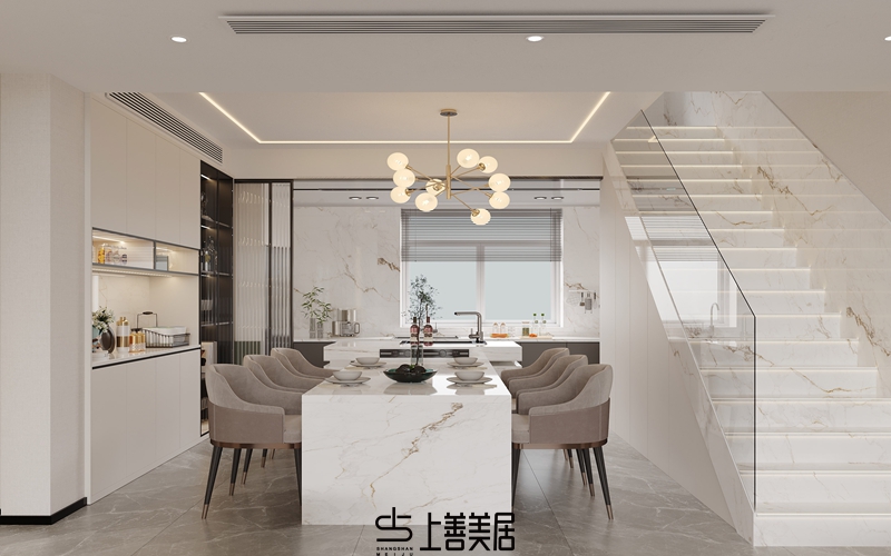 保定康城紫玉府140現(xiàn)代簡約風格案例