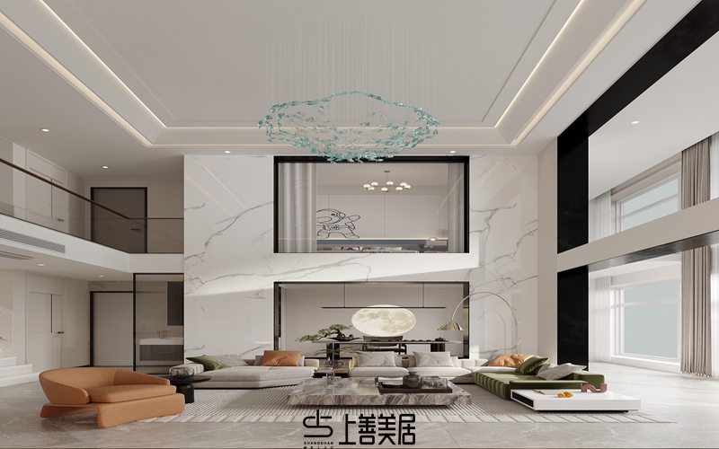 康城紫玉府140現(xiàn)代簡約風格效果圖03