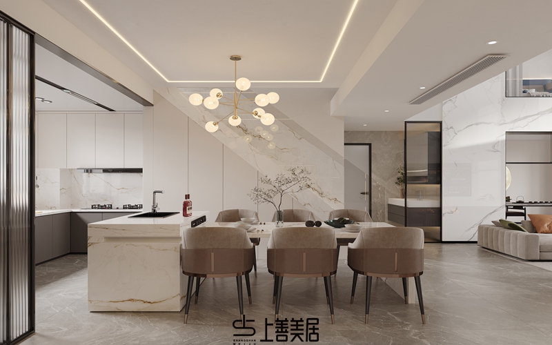 康城紫玉府140現(xiàn)代簡約風格效果圖05