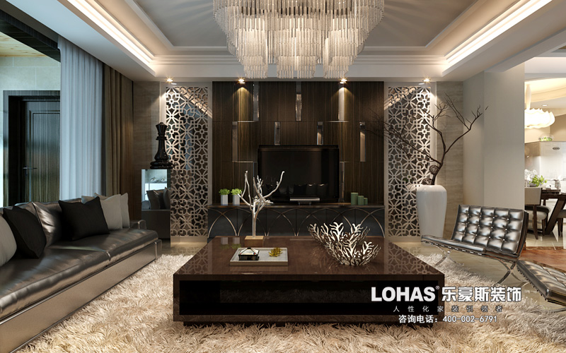 上東花園三室兩廳139㎡現(xiàn)代風(fēng)格