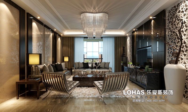 上東花園三室兩廳139㎡現(xiàn)代風(fēng)格