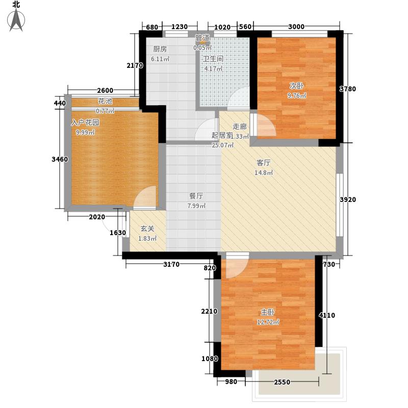 國源和天下2室0廳1衛(wèi)1廚98.00㎡戶型圖