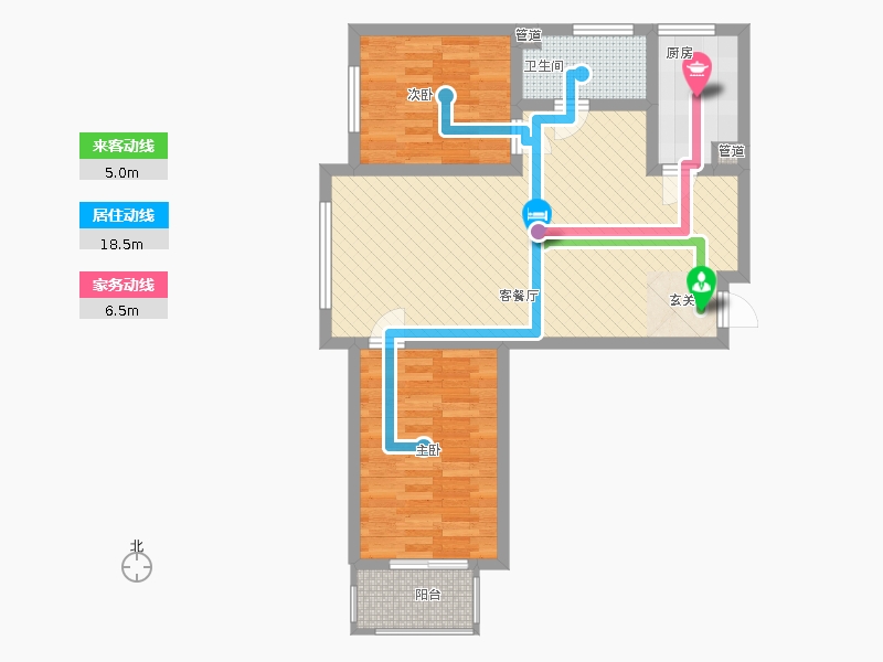 雨荷水岸2室1廳1衛(wèi)1廚72㎡動(dòng)靜線圖 雨荷水岸2室1廳1衛(wèi)1廚72㎡動(dòng)靜線圖